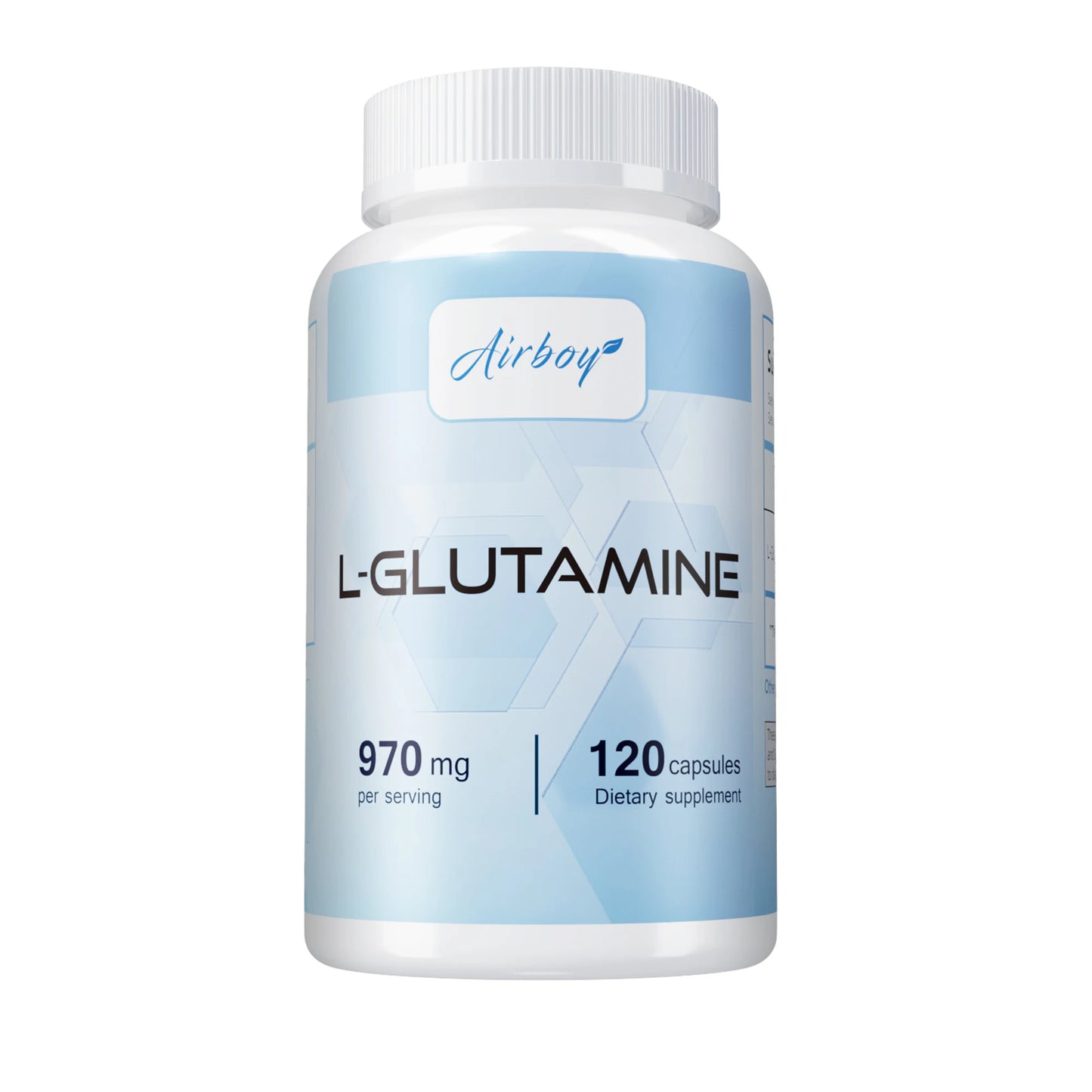 L-Glutamine Supplement - Digestive and Gut Health, Promotes Muscle Recovery - 120 Capsules