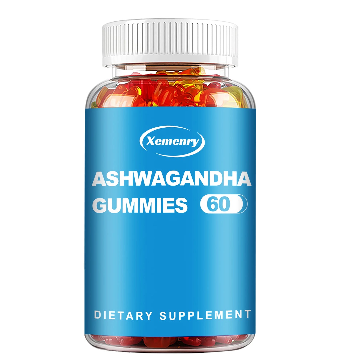 Ashwagandha Gummies - Relax, Relieve Stress and Anxiety, Improve Sleep Quality, and Enhance Immunity - 60 Gummies