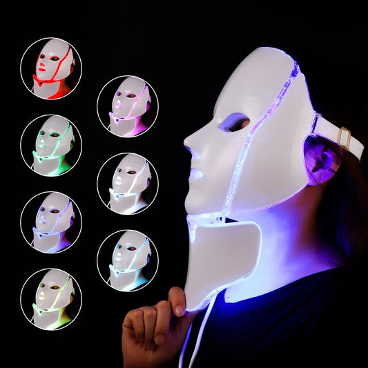 Face+Neck 7 Colors Light LED Facial Mask