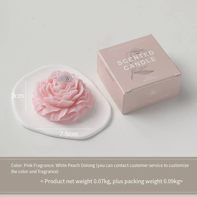 Handmade Scented Flower Candles