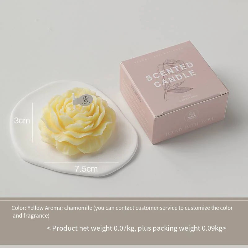 Handmade Scented Flower Candles