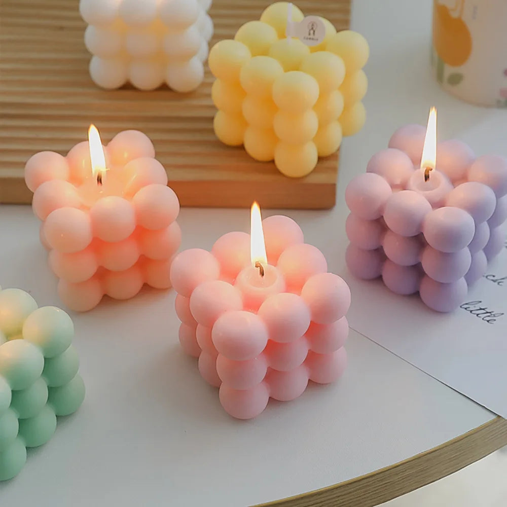 Handmade Scented Bubble Candles