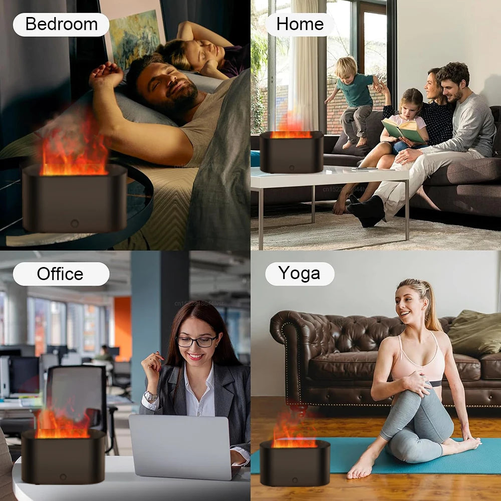 Aroma Diffuser Flame Air Humidifier