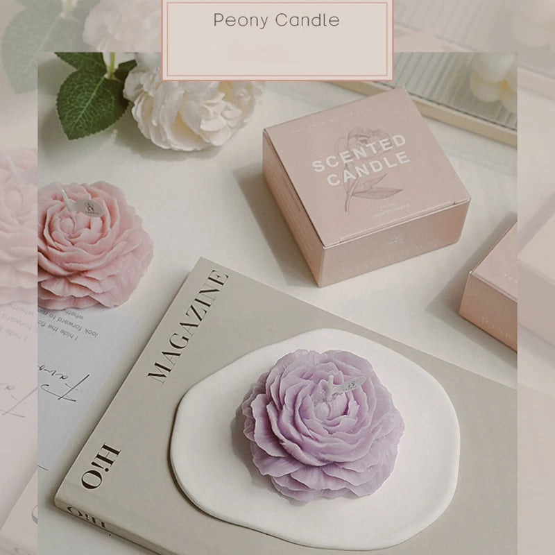 Handmade Scented Flower Candles