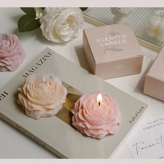 Handmade Scented Flower Candles