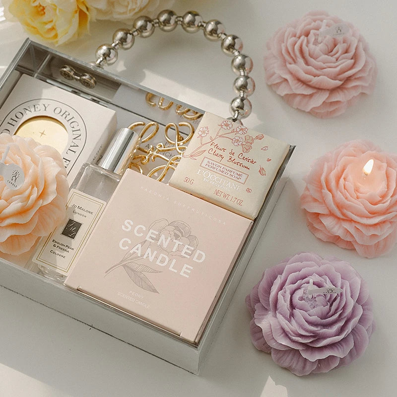 Handmade Scented Flower Candles