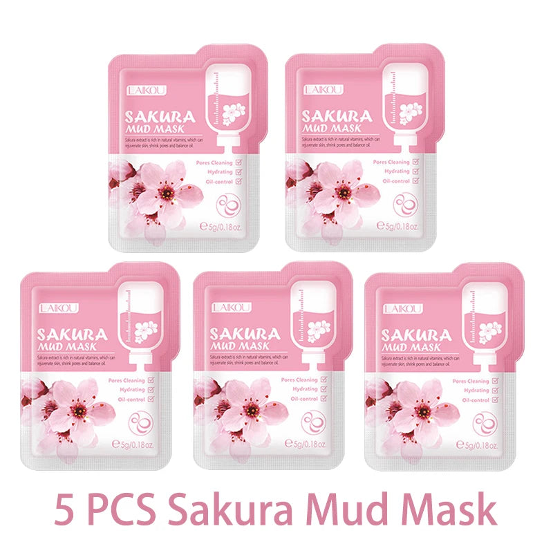 LAIKOU 5pcs Mud and Clay Mask