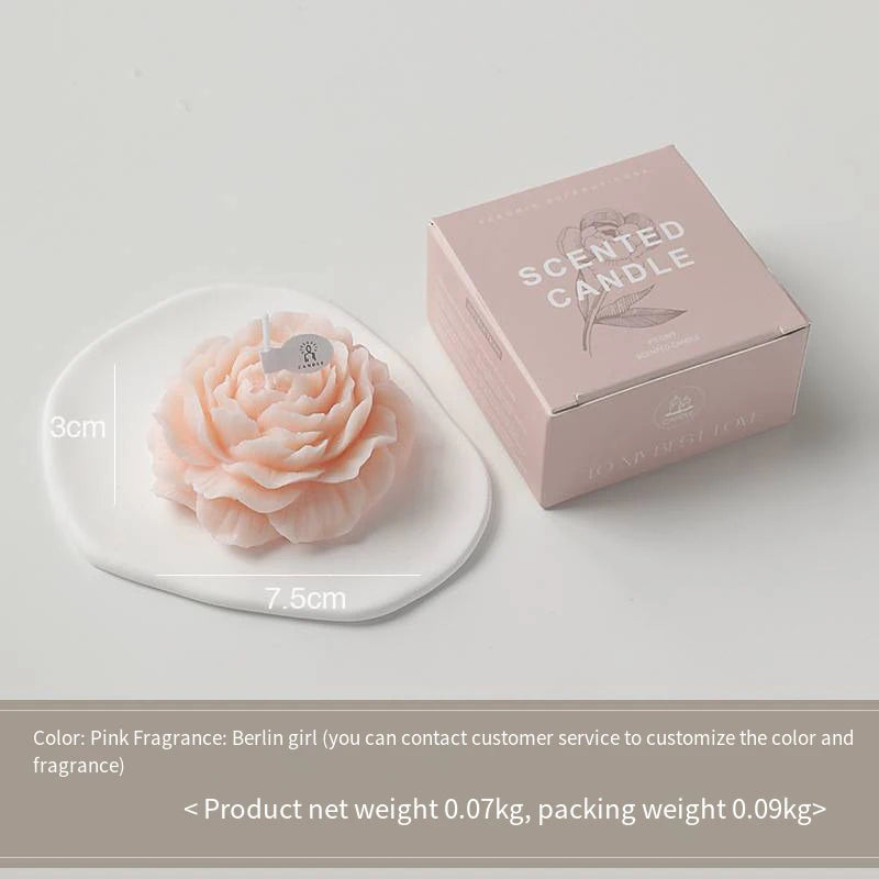 Handmade Scented Flower Candles