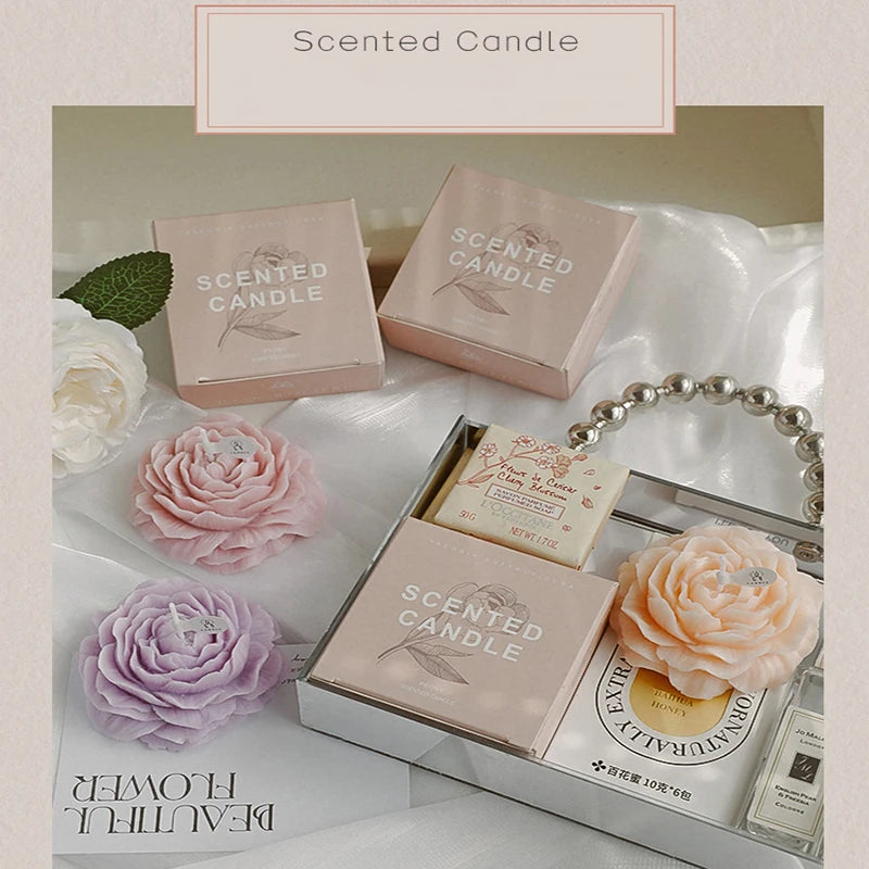 Handmade Scented Flower Candles