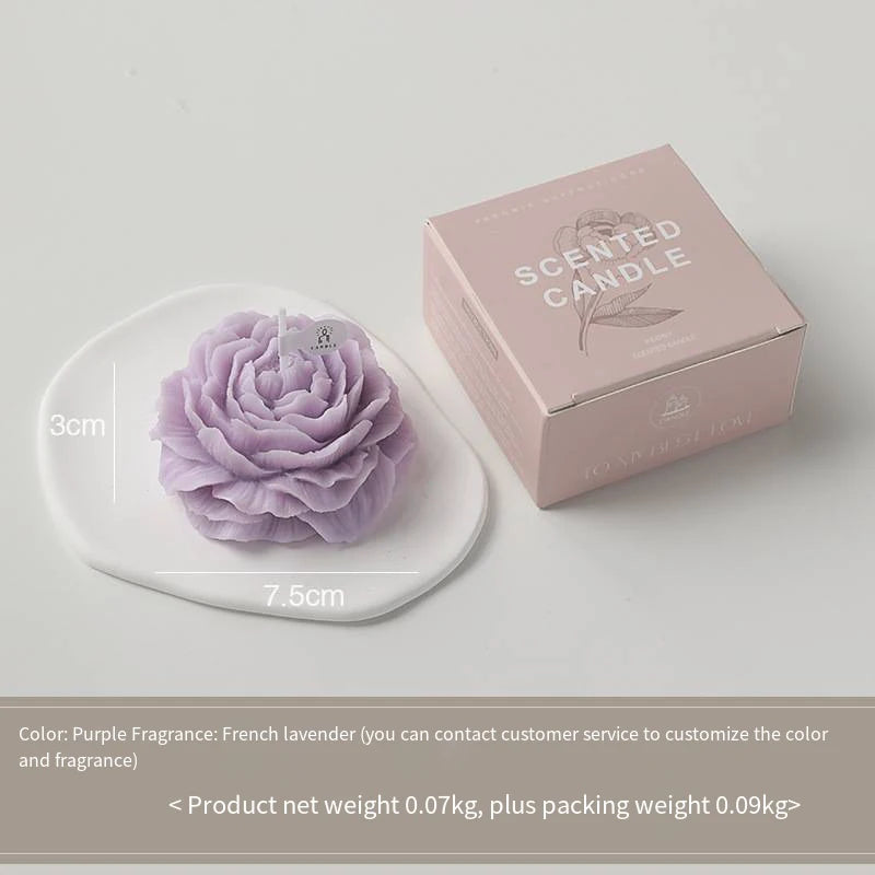 Handmade Scented Flower Candles