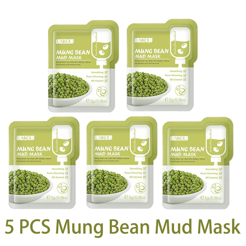LAIKOU 5pcs Mud and Clay Mask