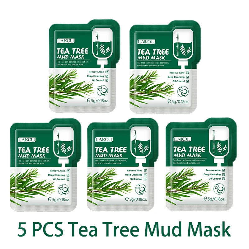 LAIKOU 5pcs Mud and Clay Mask