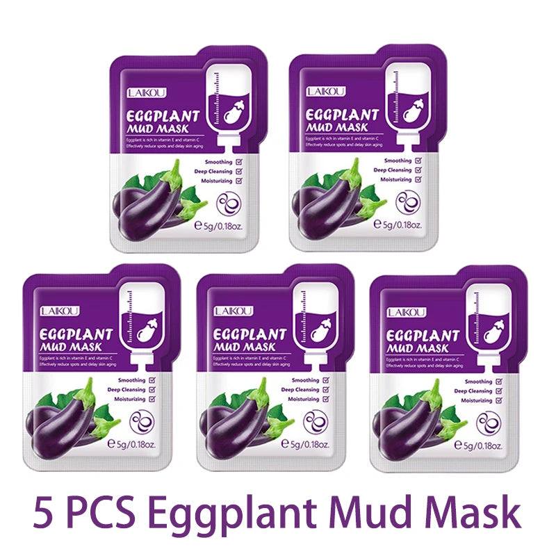 LAIKOU 5pcs Mud and Clay Mask